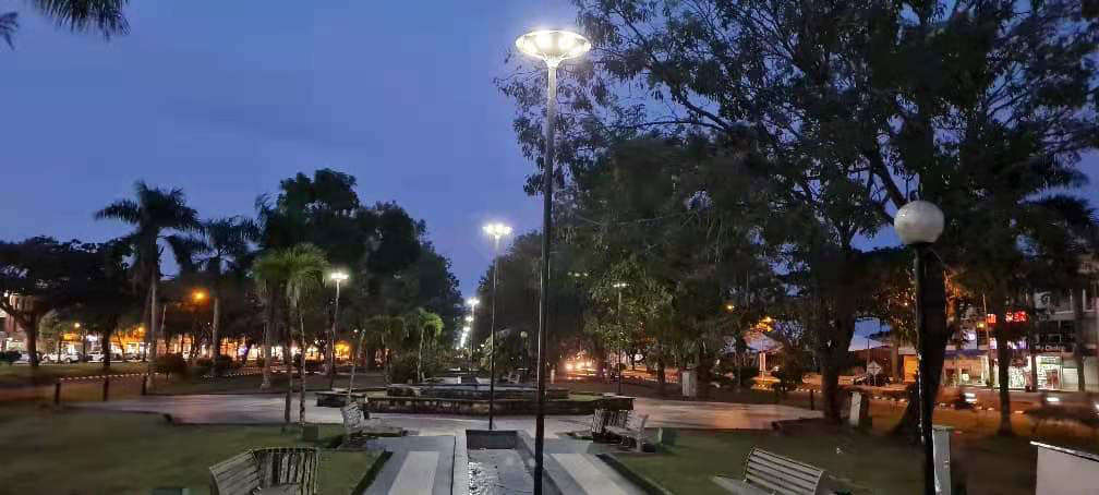 Solar Garden Light applied in Park